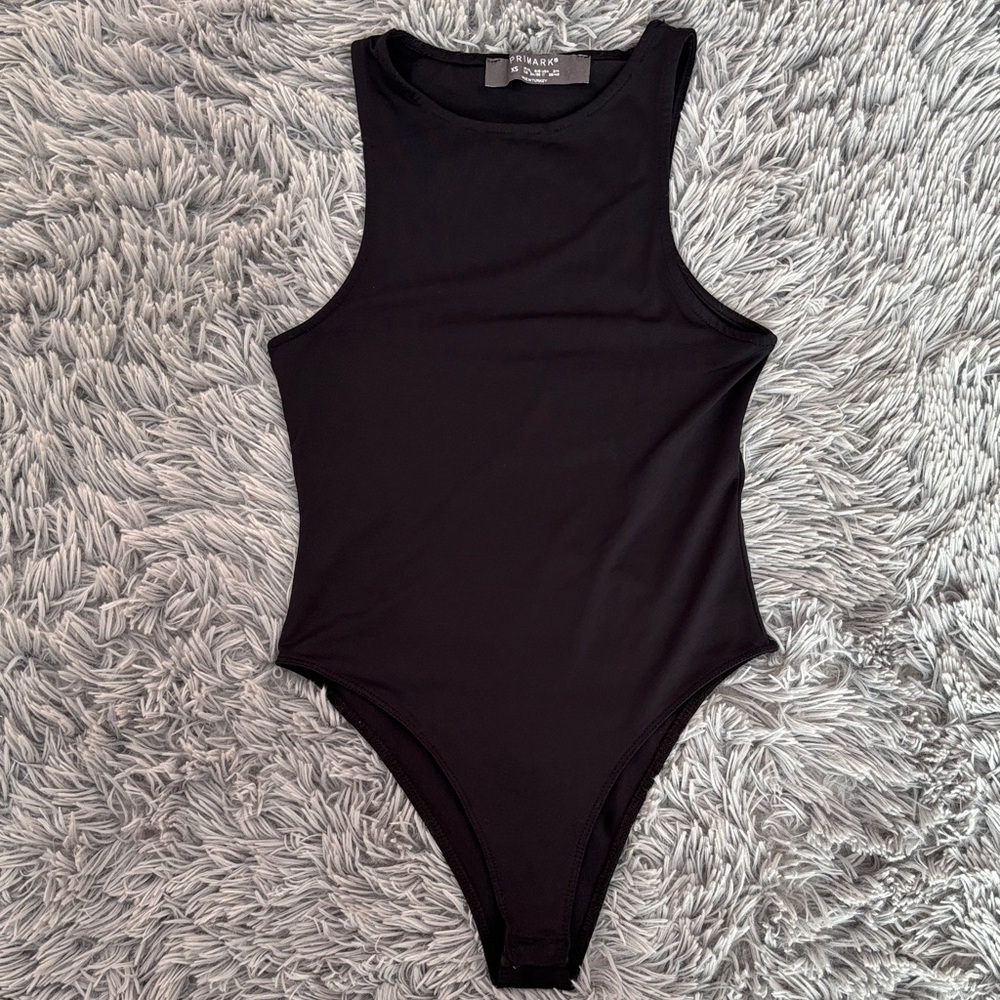 Primark Black Fitted Sleeveless Bodysuit